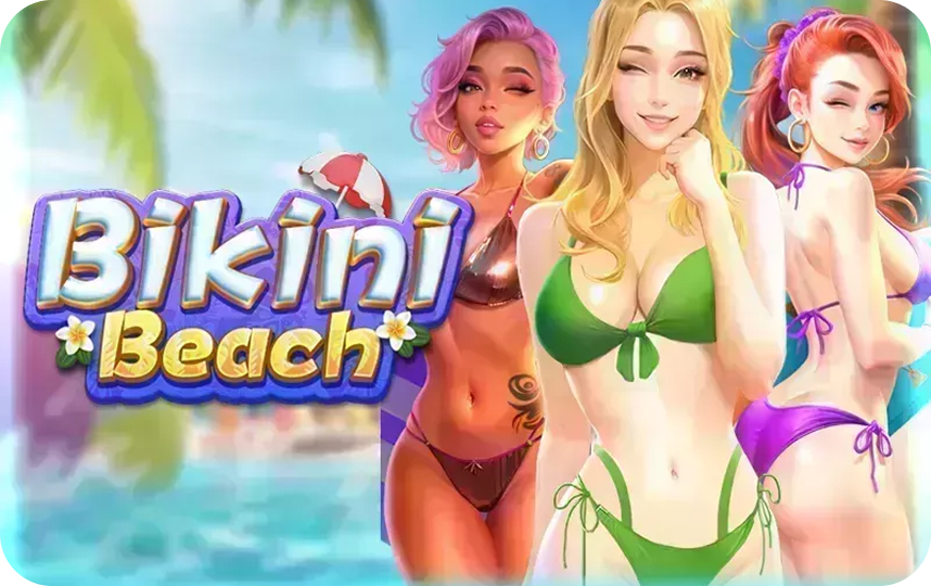 Bikini Beach slot game with tropical beach theme and fun spins